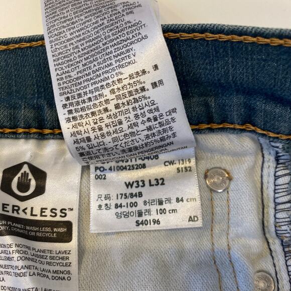 Levi’s Men’s 511 Denim Blue-Green Jeans Straight Leg Slim Fit Sz 33x32 - Picture 7 of 13